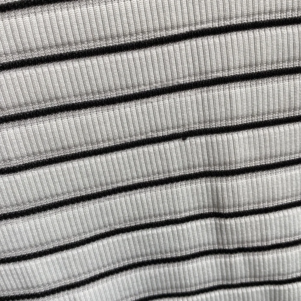 Athleta X Derek Lam IOC White Striped Madison Ave long Sleeve Athletic Shirt Top - Picture 8 of 9